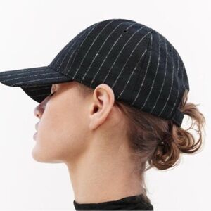 Black Pinstripe Women's Cap